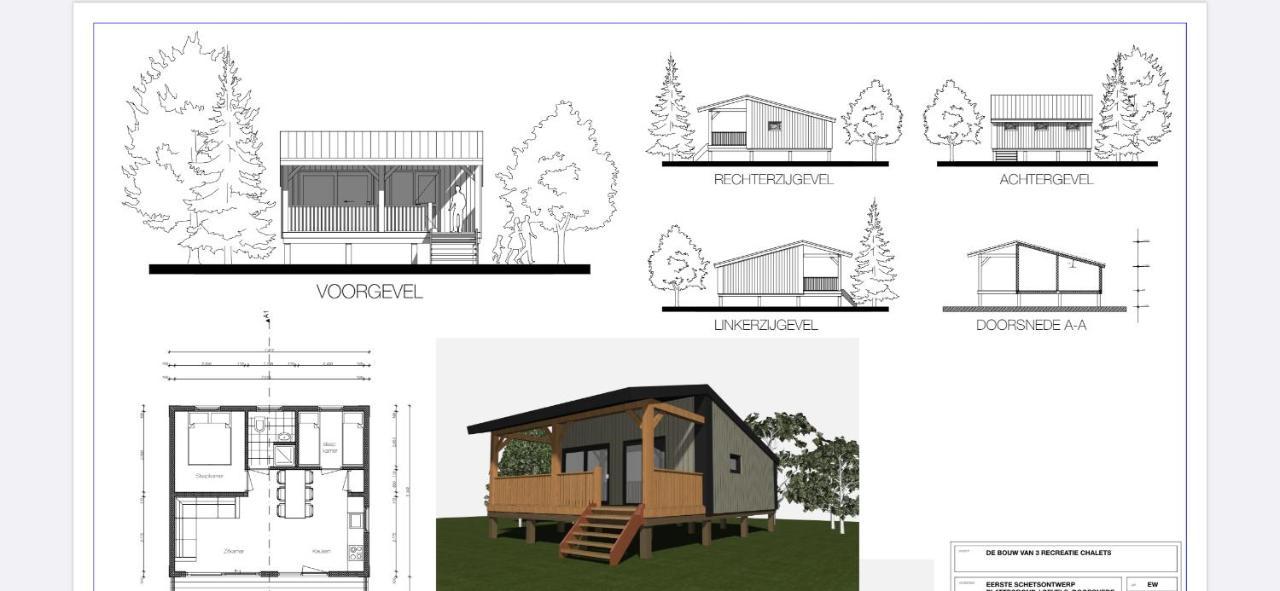 Camping Kleine Belterwijde, Wiede Lodge Met Uitzicht Over Het Water Bagian luar foto